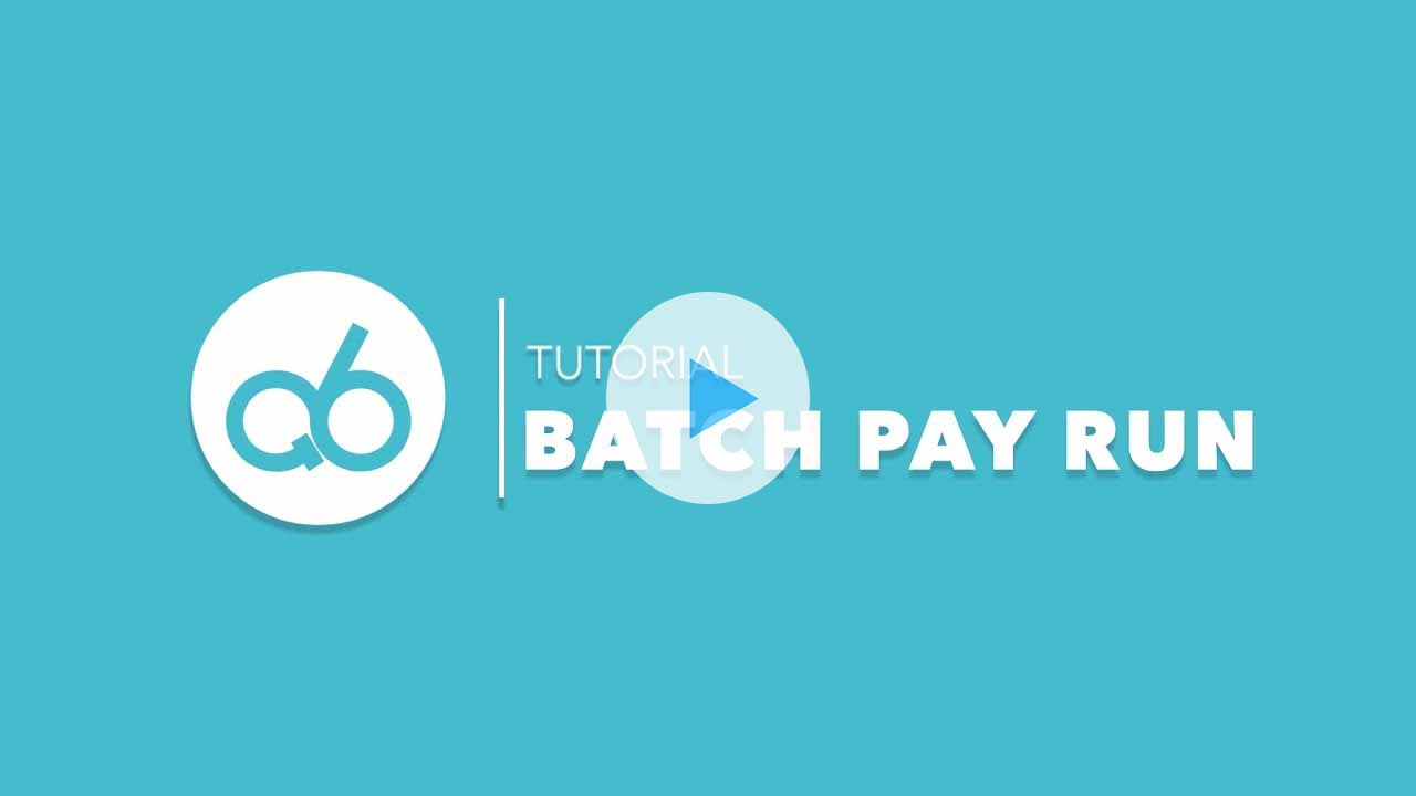 add a Batch Pay Run