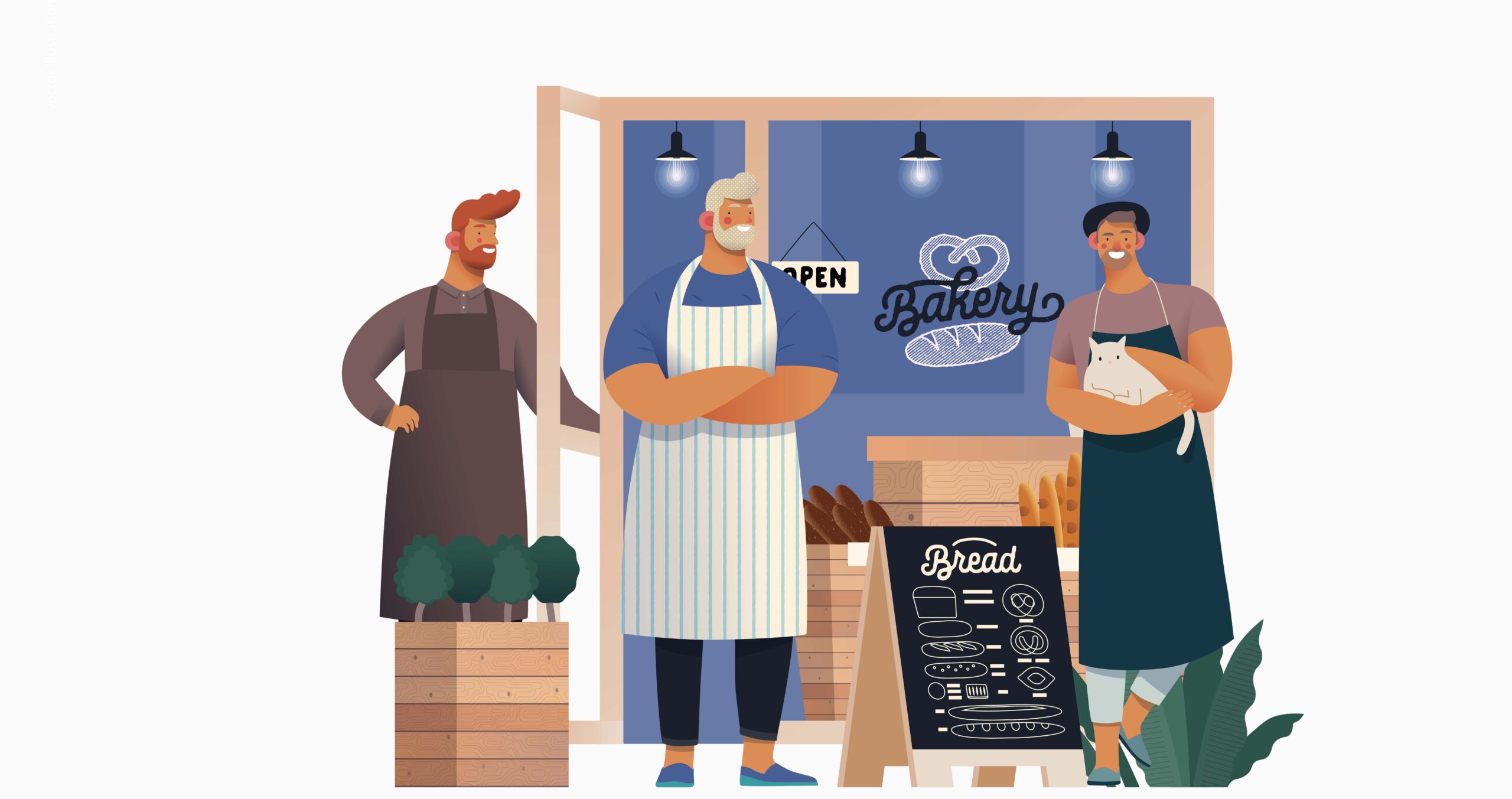 small business ownerss happy cafe owners using Single Touch Payroll (STP)