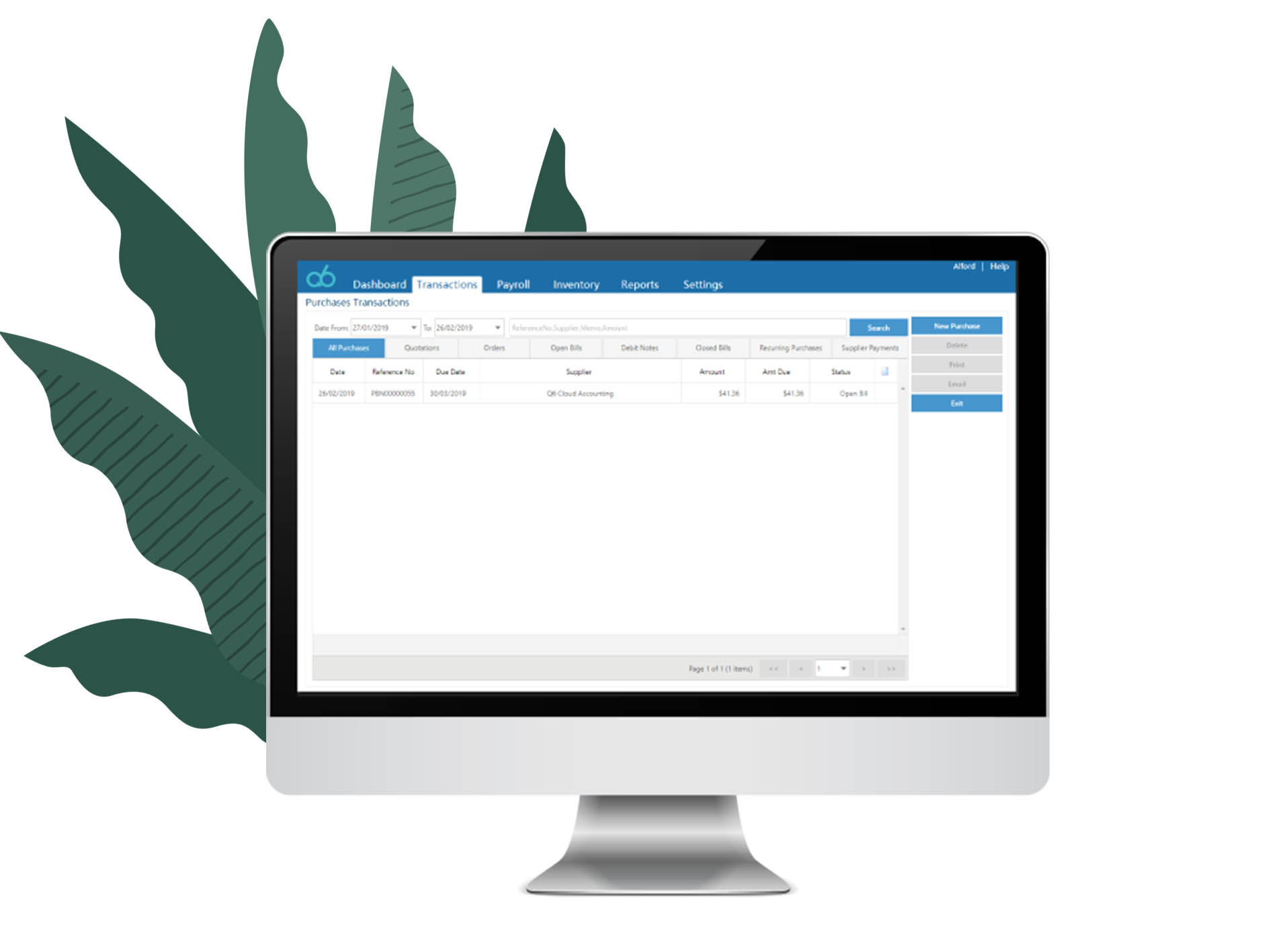 purchase dashboard